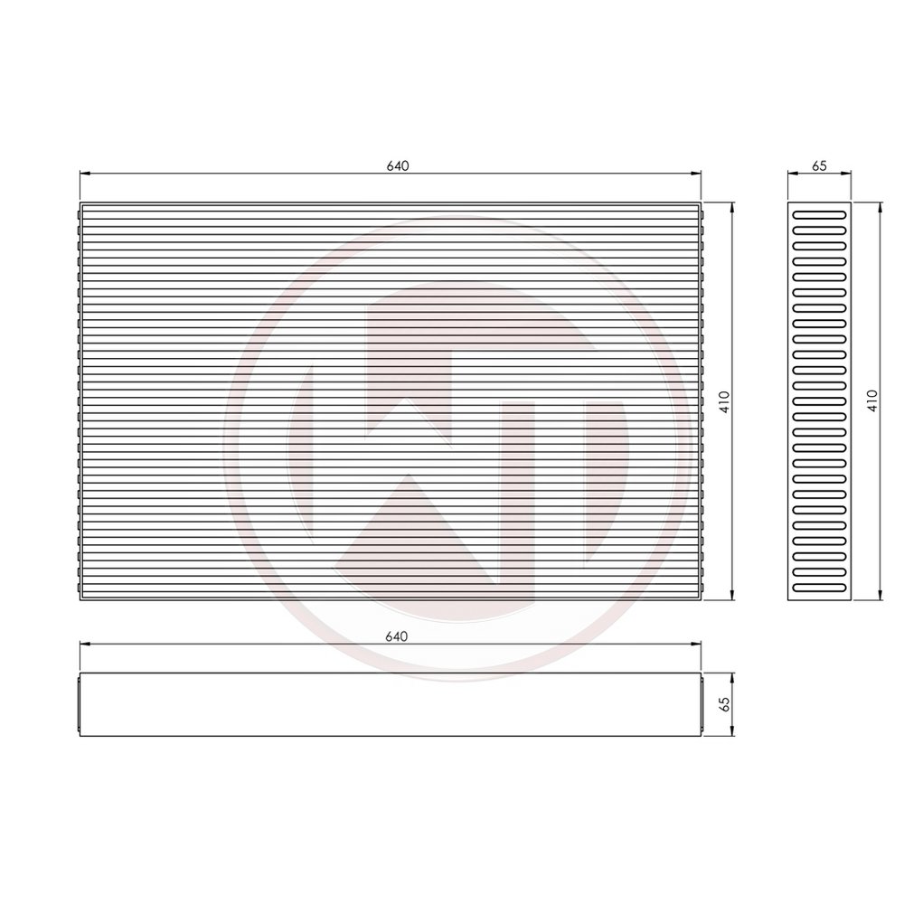 Wagner Tuning Competition Intercooler Core 640x410x65