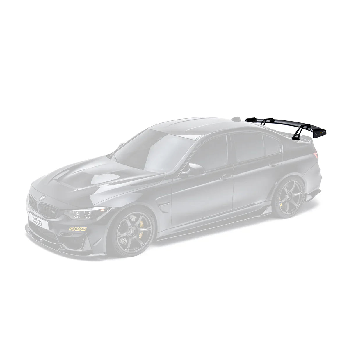 BMW M3 F80 Pre-Preg Carbon Fibre AT-R Swan Neck GT Rear Wing by Adro (2014-2020)