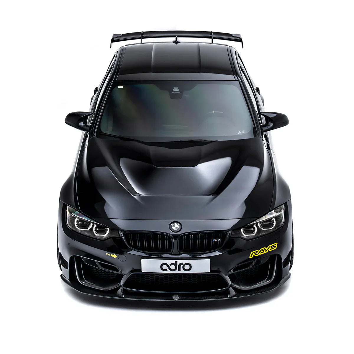 BMW M3 F80 Pre-Preg Carbon Fibre AT-R Swan Neck GT Rear Wing by Adro (2014-2020)