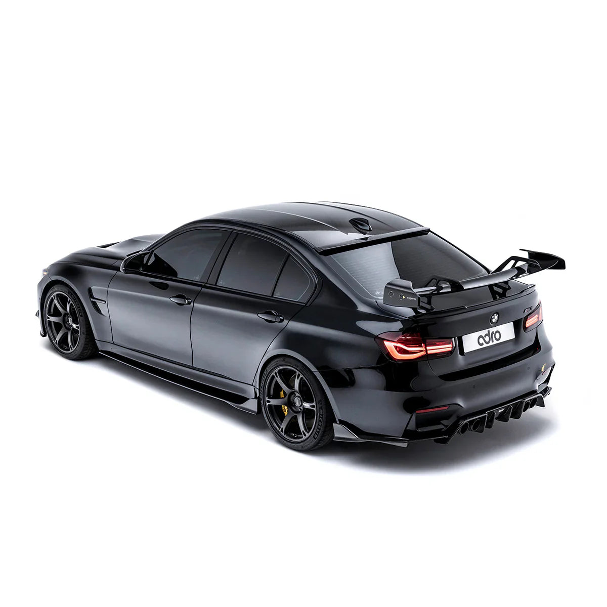 BMW M3 F80 Pre-Preg Carbon Fibre AT-R Swan Neck GT Rear Wing by Adro (2014-2020)