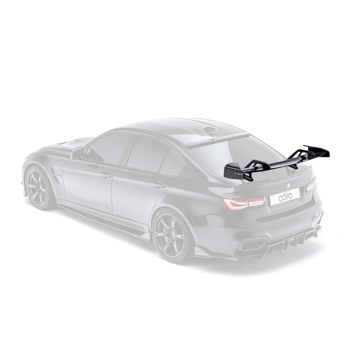 BMW M3 F80 Pre-Preg Carbon Fibre AT-R Swan Neck GT Rear Wing by Adro (2014-2020)