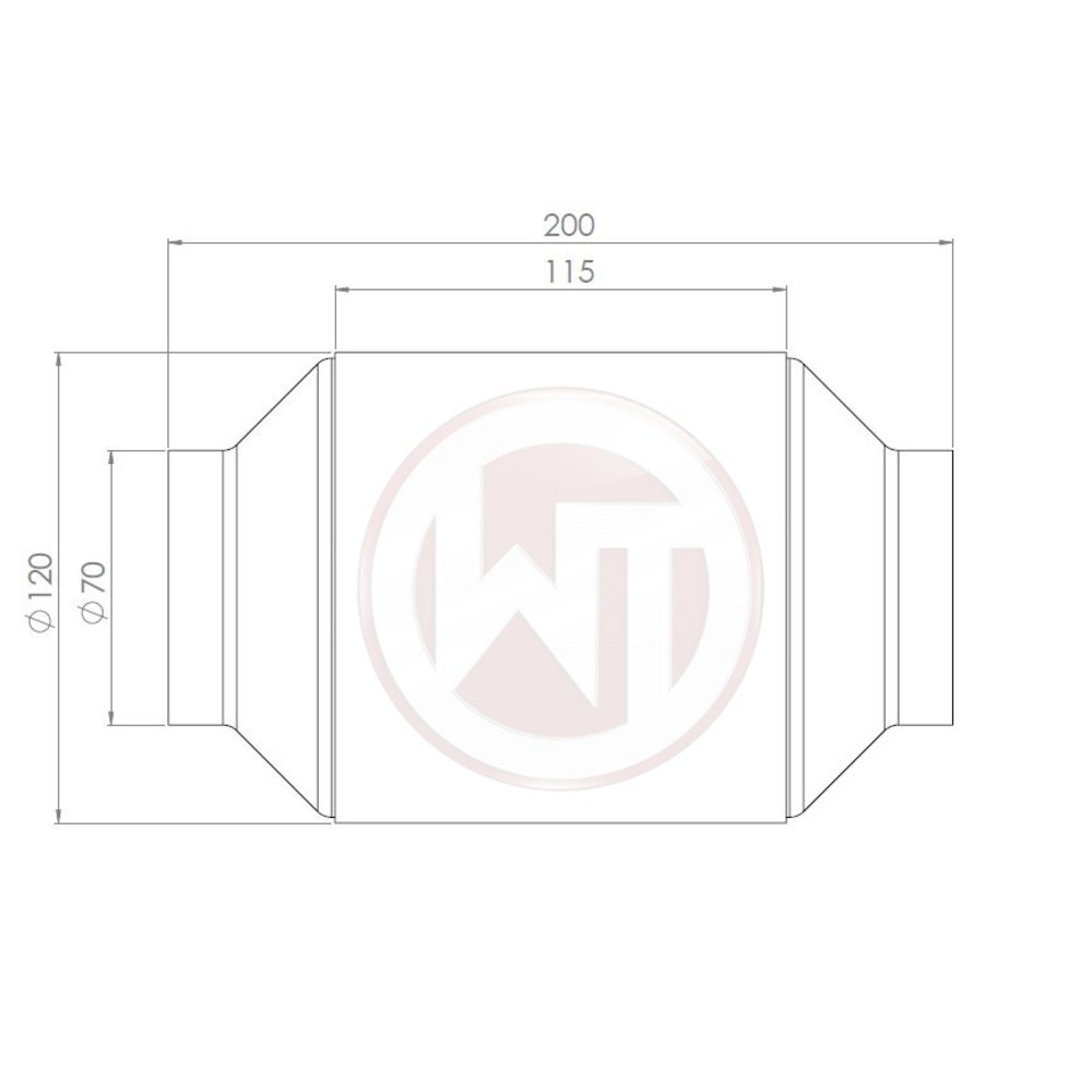 Wagner Tuning 200cpi Catalytic Converter with EU6 Coating