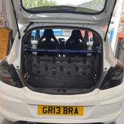 Vauxhall Corsa D Strut bar and Cargo net cargo-nets.co.uk