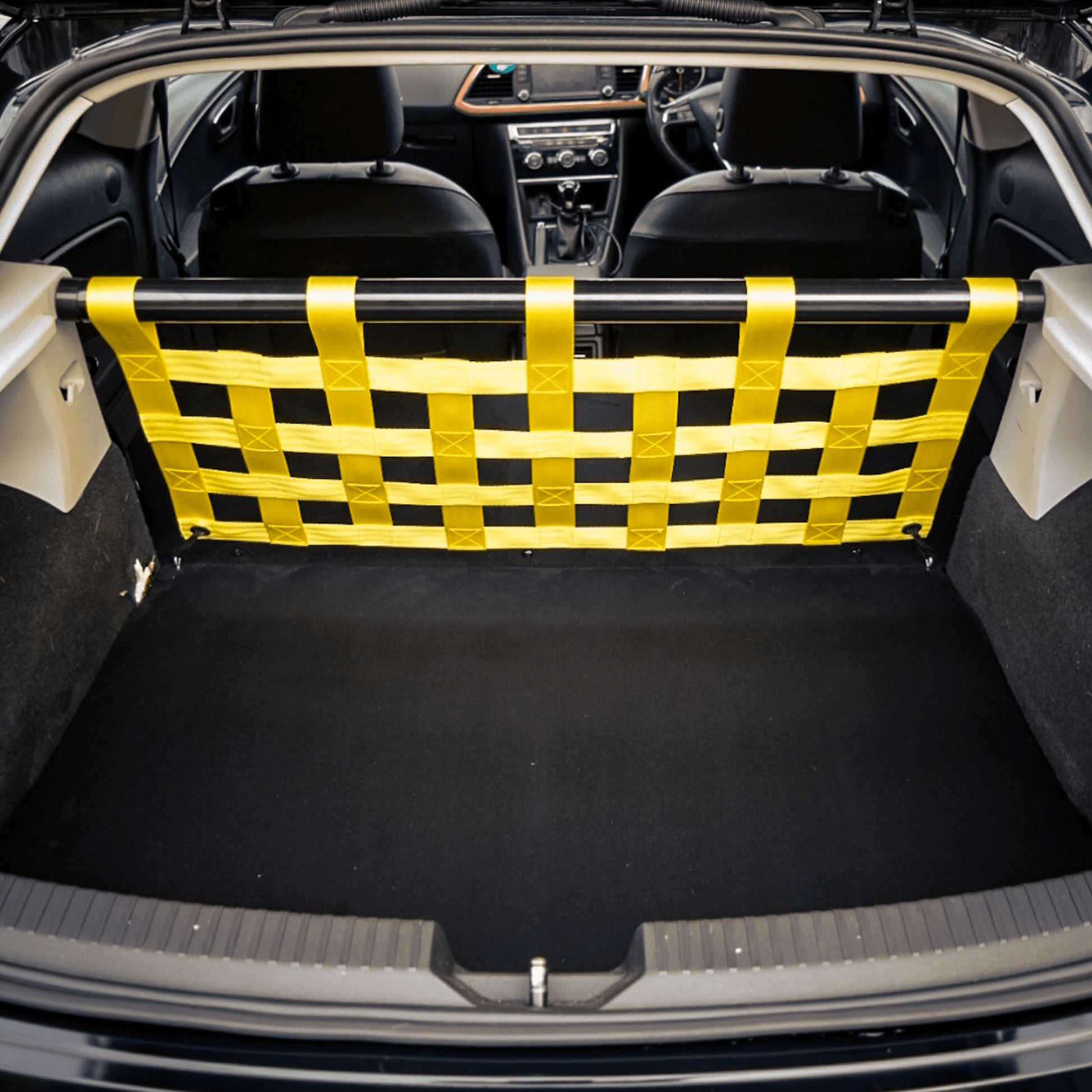 Seat Leon Mk3 Cupra 5F Strut bar and Cargo net cargo-nets.co.uk