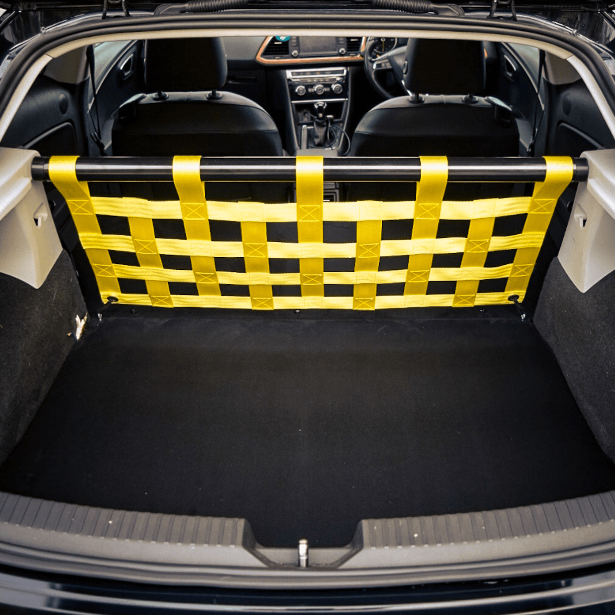 Seat Leon Mk3 Cupra 5F Strut bar and Cargo net cargo-nets.co.uk