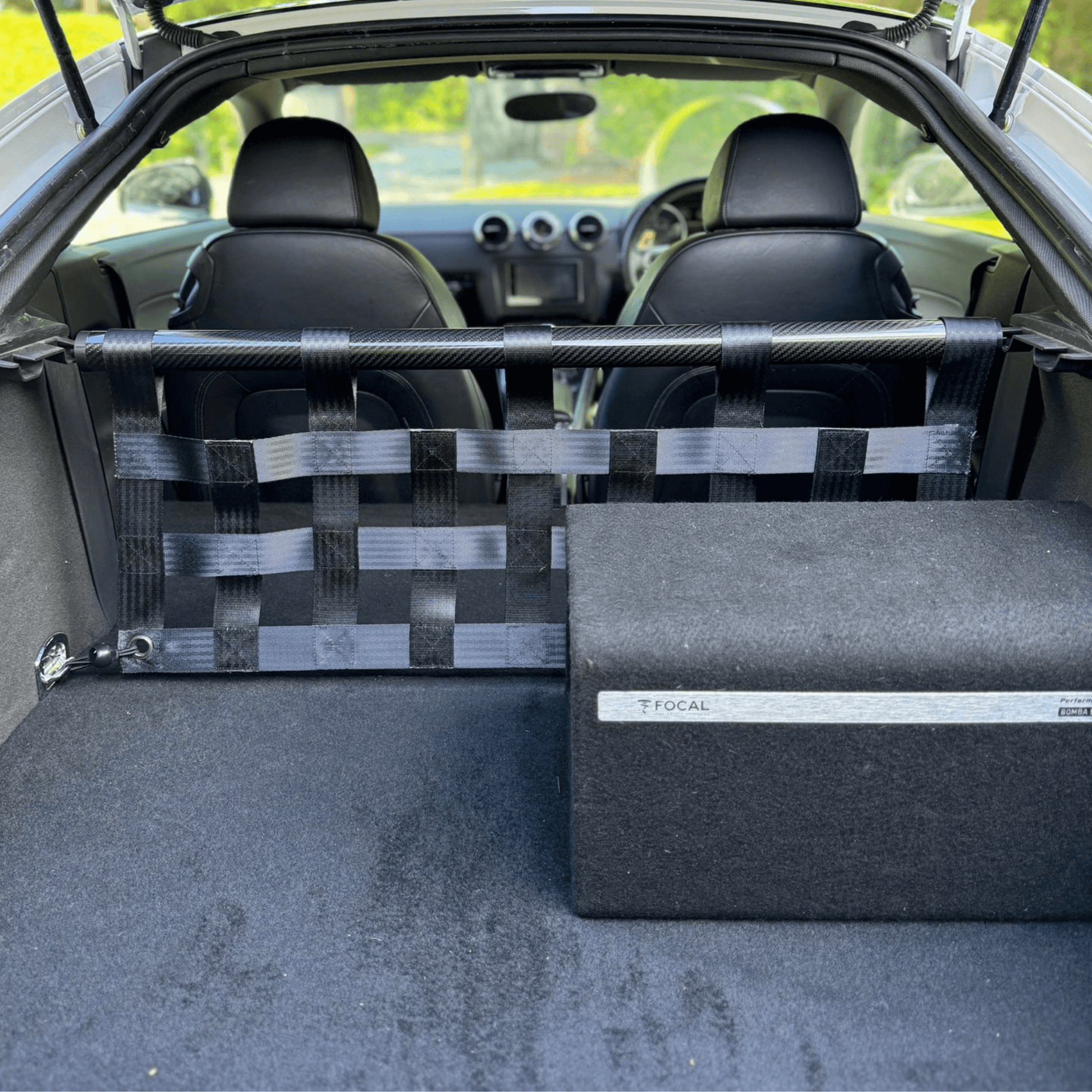 Audi TT Mk2 8J Strut bar and Cargo net cargo-nets.co.uk
