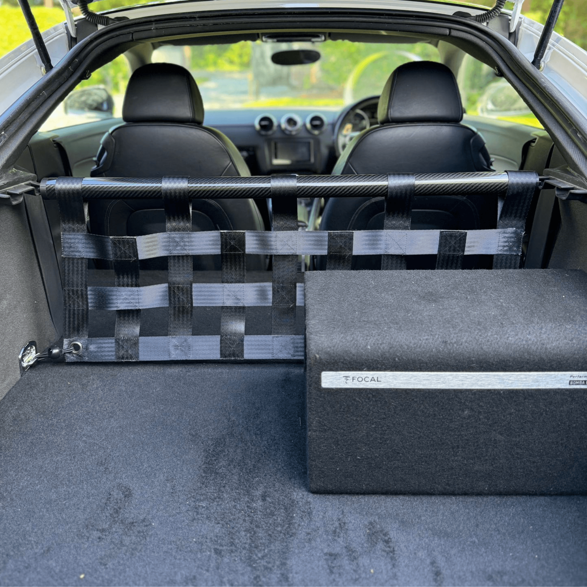 Audi TT Mk2 8J Strut bar and Cargo net cargo-nets.co.uk