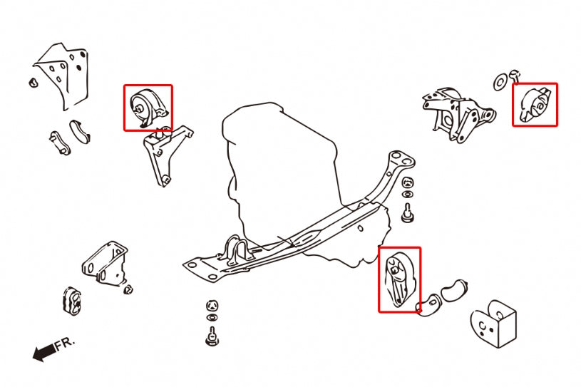 HARDRACE REINFORCED ENGINE MOUNT HardRace