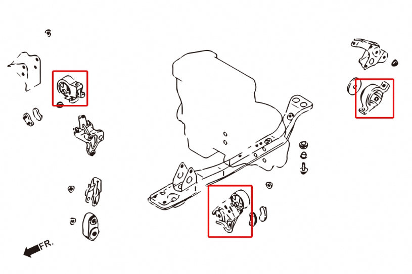 HARDRACE REINFORCED ENGINE MOUNT HardRace