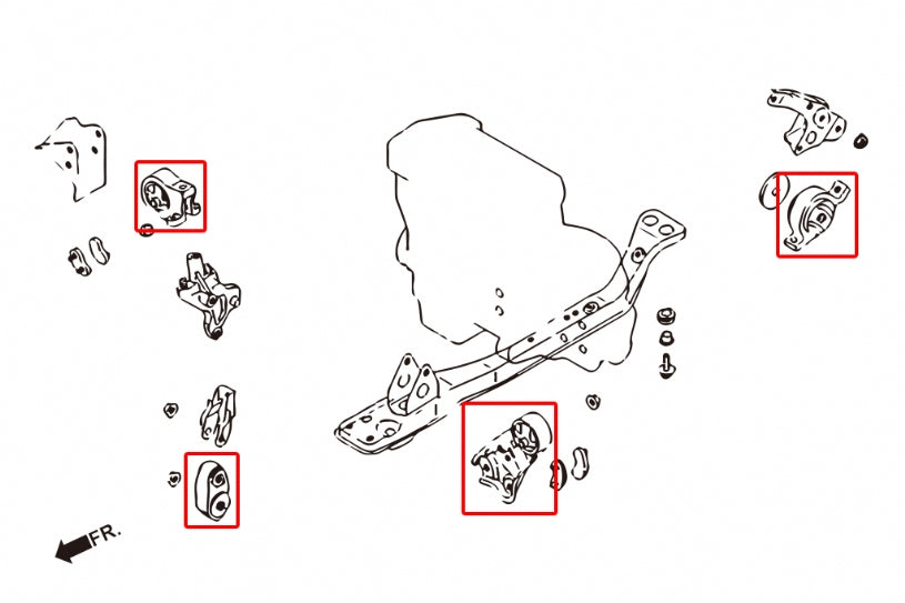 HARDRACE REINFORCED ENGINE MOUNT HardRace