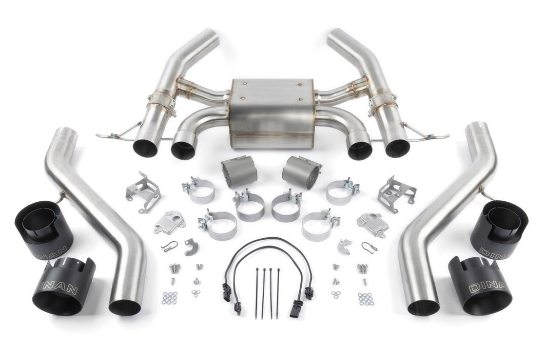 Dinan Valved Axle-Back Exhaust Black - 2023-2025 BMW M2