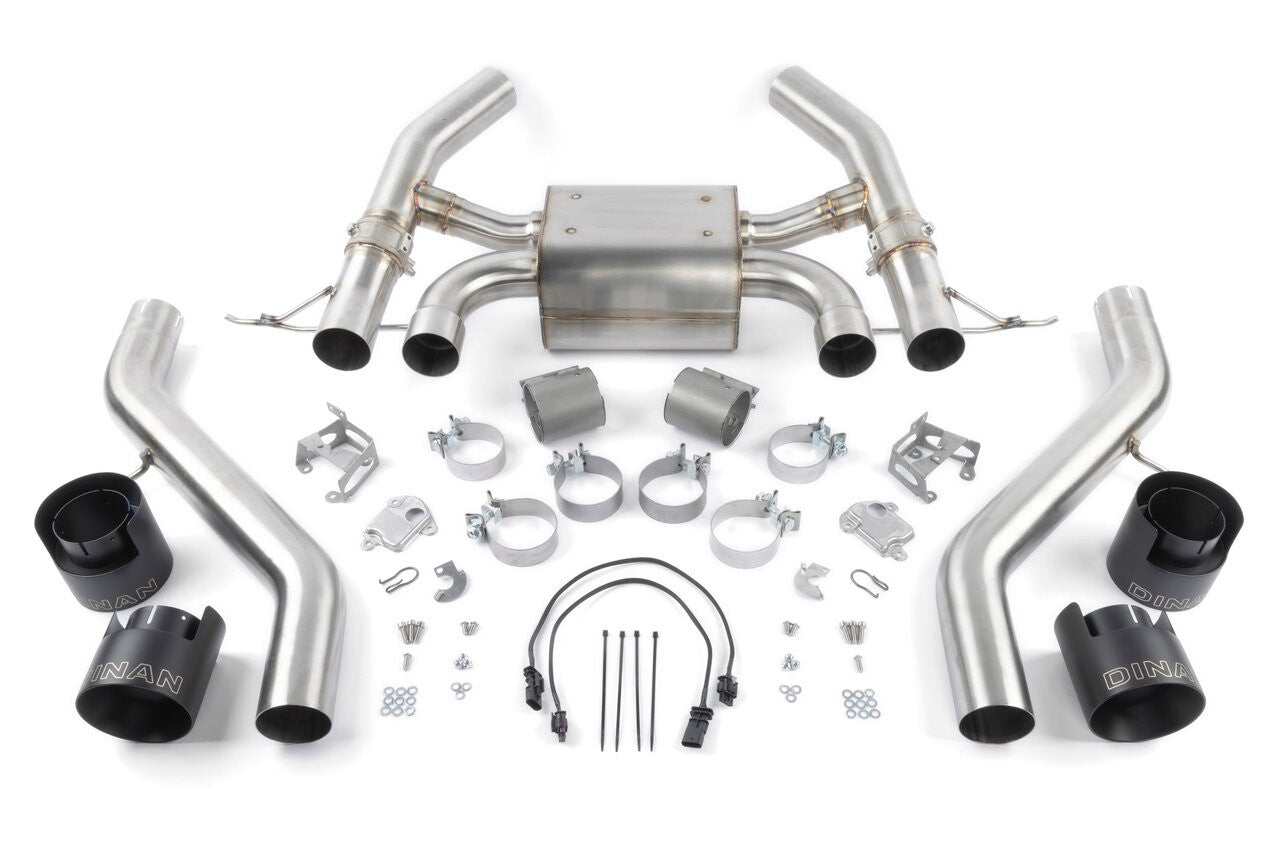 Dinan Valved Axle-Back Exhaust Black - 2023-2025 BMW M2