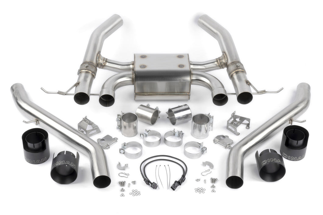 Dinan Valved Axle-Back Exhaust Black - 2021-2025 BMW M3/M4