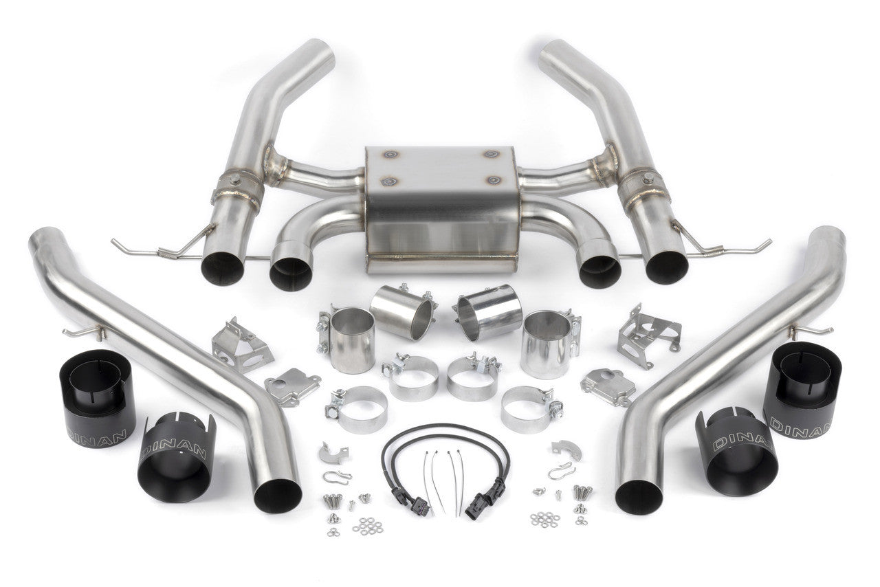 Dinan Valved Axle-Back Exhaust Black - 2021-2025 BMW M3/M4