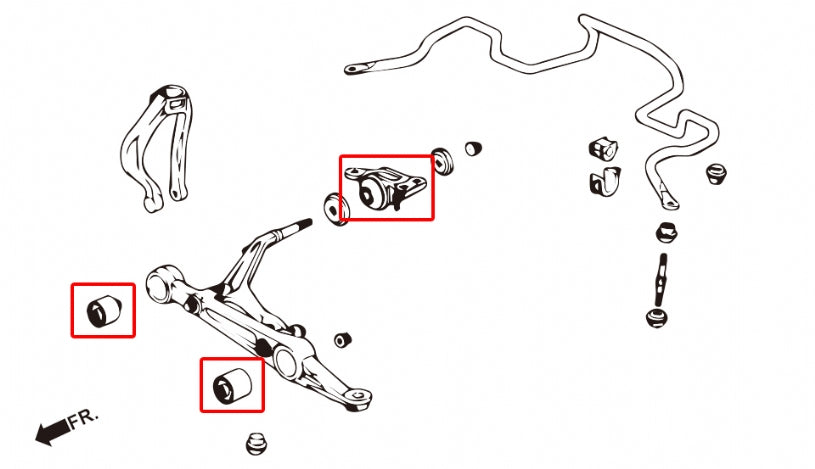 HARDRACE FRONT LOWER ARM BUSH HardRace