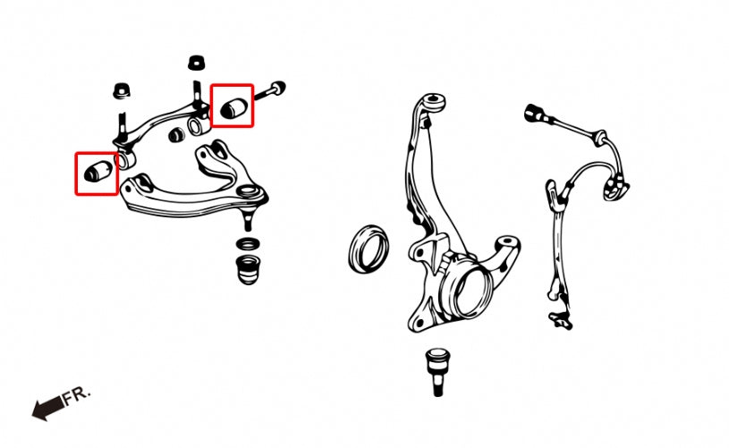 HARDRACE FRONT UPPER ARM BUSH HardRace