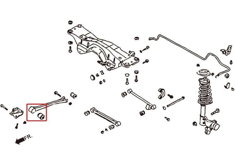 HARDRACE REAR TRAILING ARM BUSH HardRace