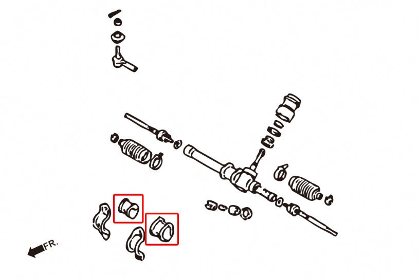 HARDRACE STEERING RACK BUSH HardRace