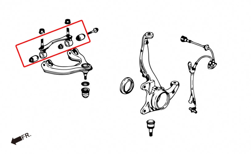 HARDRACE FRONT UPPER ARM BUSH KIT HardRace