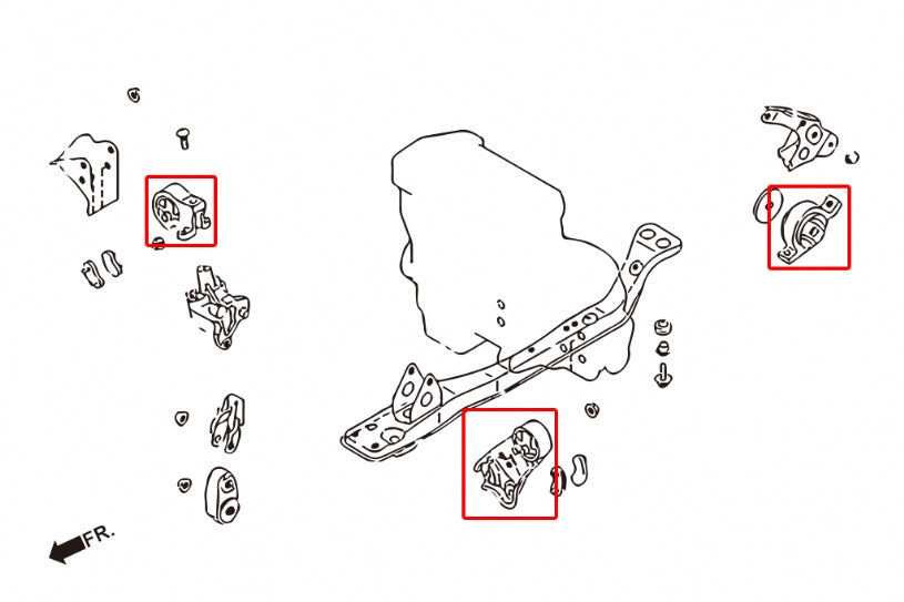 HARDRACE UPRATED ENGINE MOUNT HardRace
