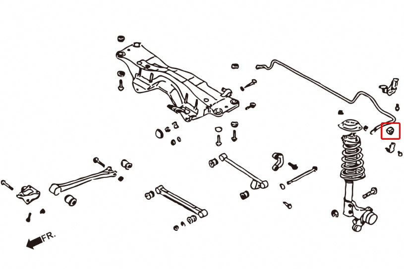 HARDRACE FRONT OR REAR REINFORCED ANTI ROLL BAR LINK HardRace