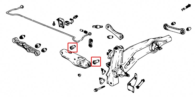 HARDRACE REAR LOWER ARM BUSH HardRace