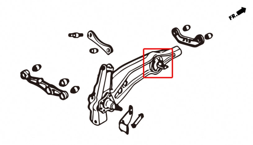 HARDRACE REAR TRAILING ARM BUSH HardRace