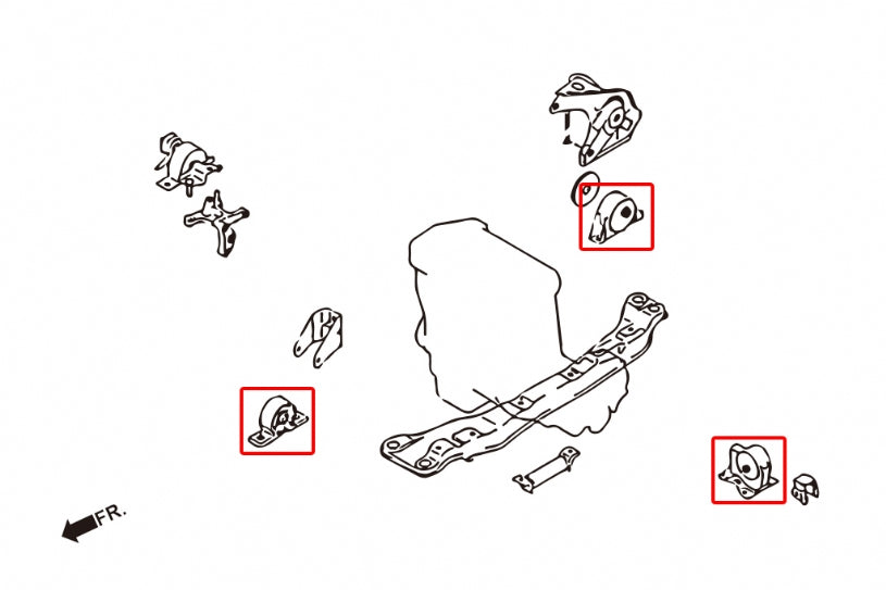 HARDRACE REINFORCED ENGINE MOUNT HardRace