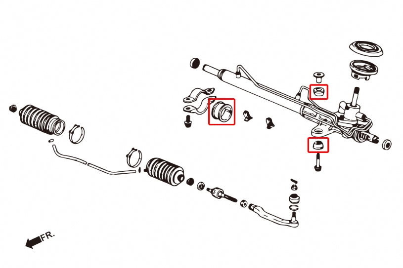 HARDRACE STEERING RACK BUSH REINFORCED HardRace