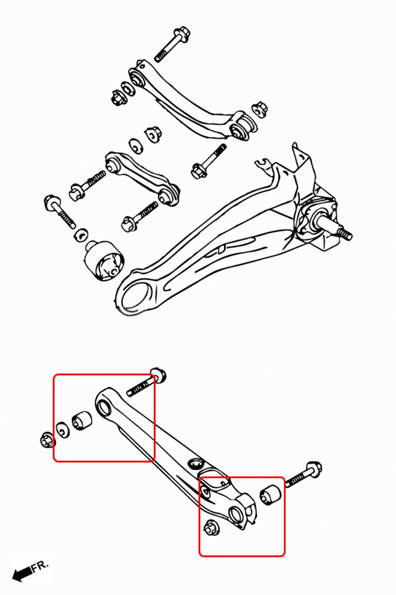 HARDRACE REAR LOWER ARM BUSH HardRace