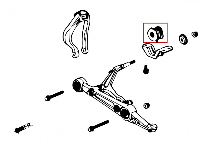 HARDRACE FRONT LOWER ARM COMPLIANCE BUSH HardRace