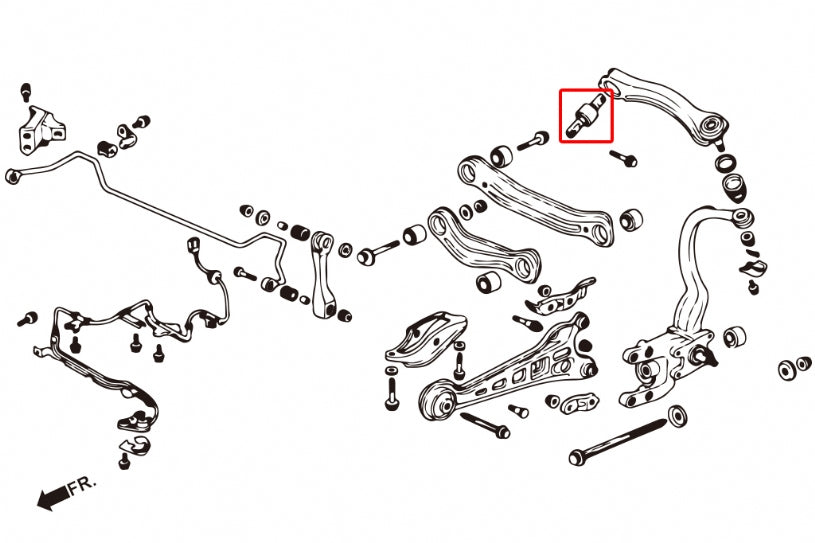 HARDRACE REAR UPPER ARM BUSH HardRace
