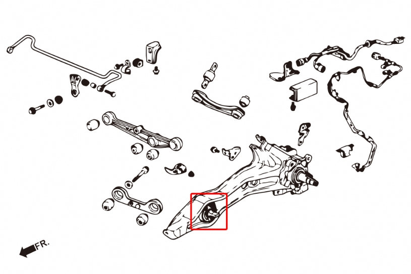 HARDRACE REAR TRAILING ARM BUSH HardRace