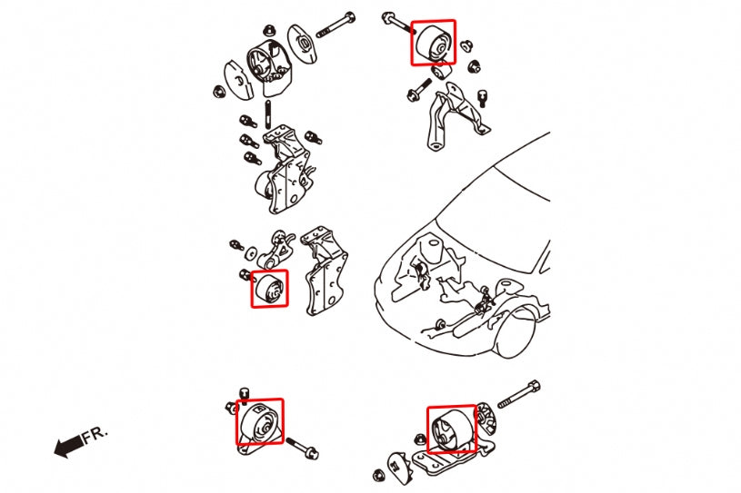 HARDRACE REINFORCED MOUNT BUSH HardRace