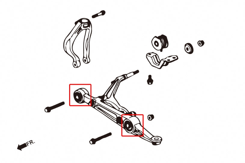 HARDRACE FRONT LOWER ARM BUSH HardRace