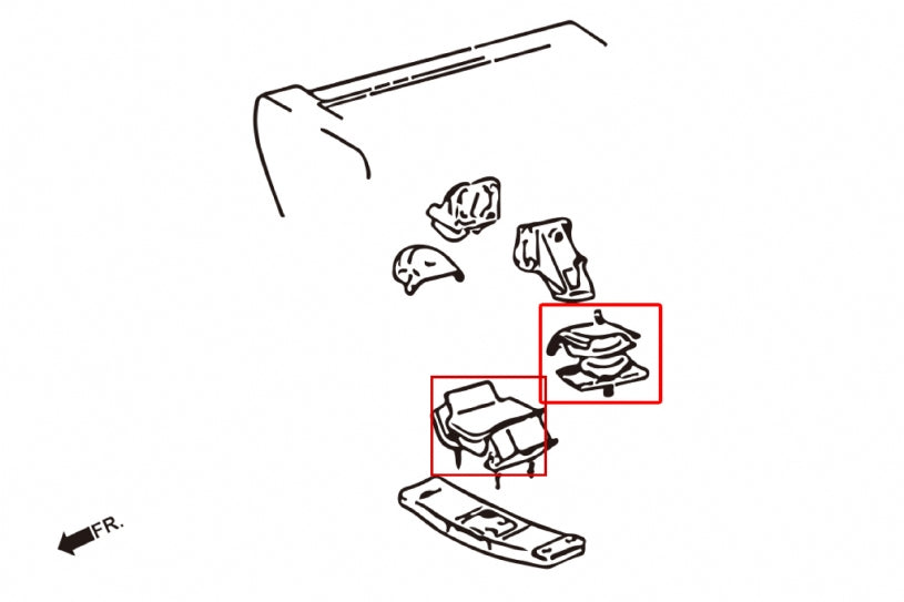 HARDRACE REINFORCED ENGINE MOUNT HardRace