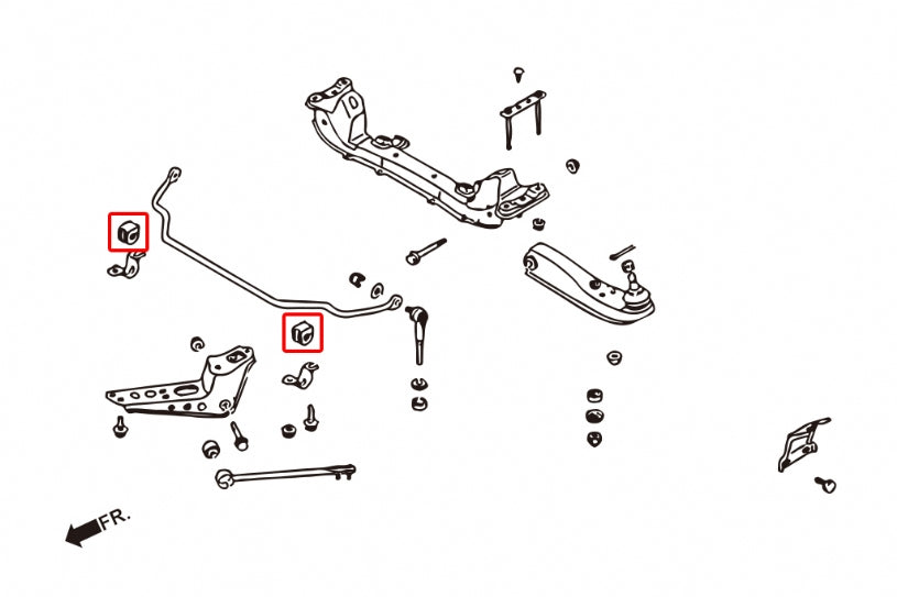 HARDRACE FRONT ANTI ROLL BAR BUSH REINFORCED HardRace