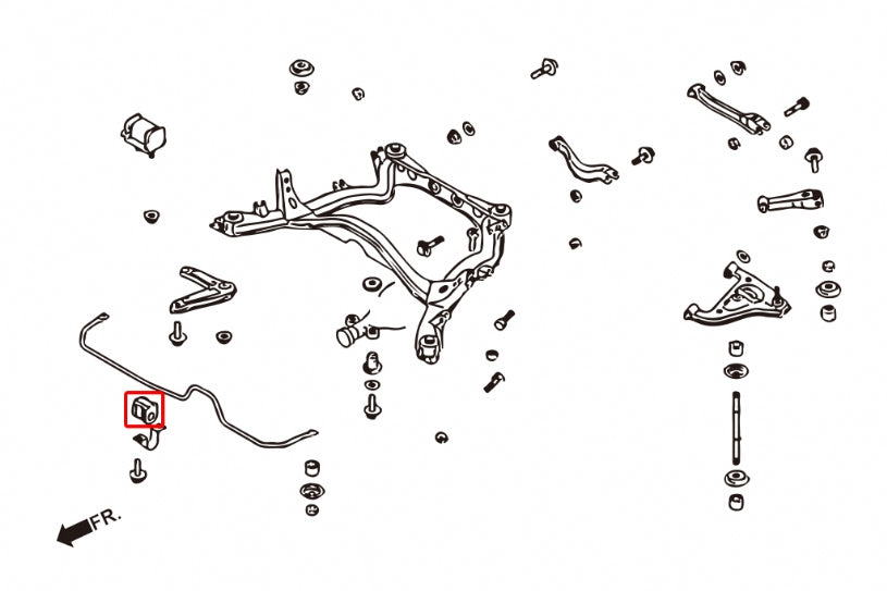 HARDRACE REAR ANTI ROLL BAR BUSH REINFORCED HardRace