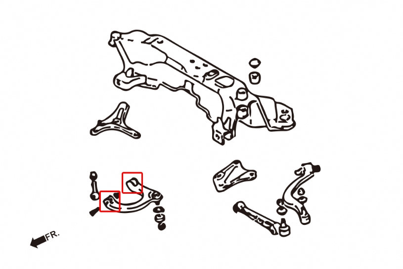 HARDRACE FRONT UPPER ARM BUSH HardRace