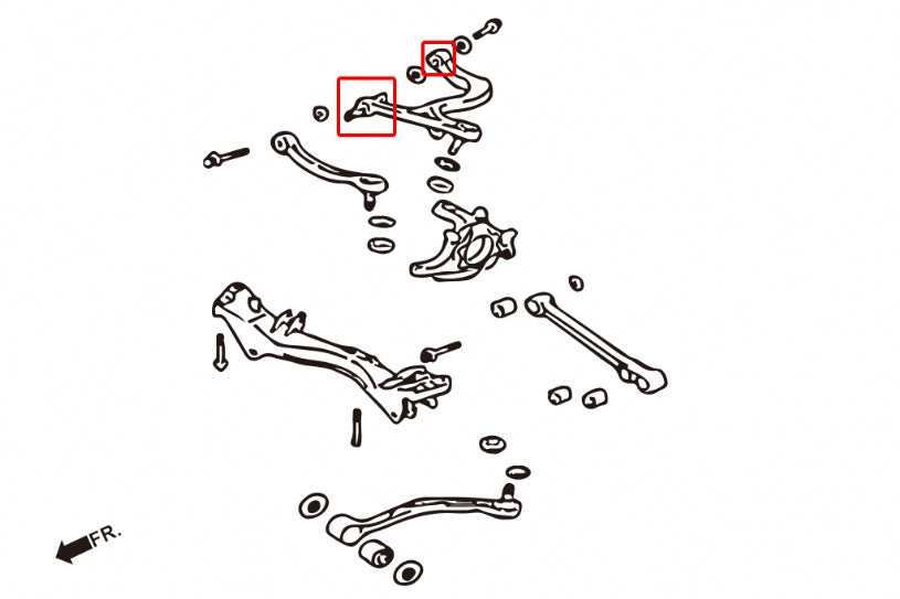 HARDRACE REAR UPPER CONTROL ARM BUSH HardRace