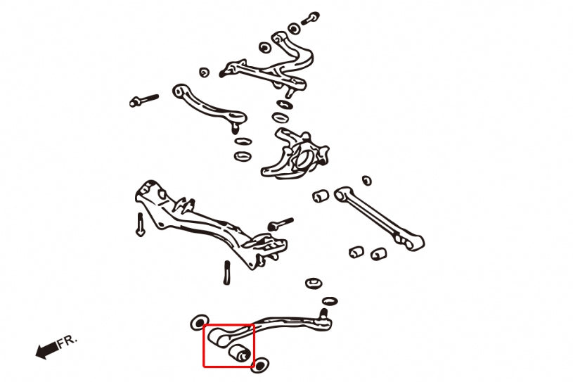 HARDRACE REAR TRAILING ARM BUSH HardRace