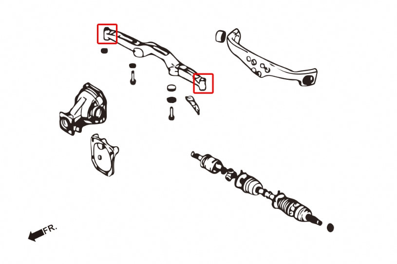 HARDRACE REAR DIFFERENTIAL SUPPORT MEMBER BUSH HardRace