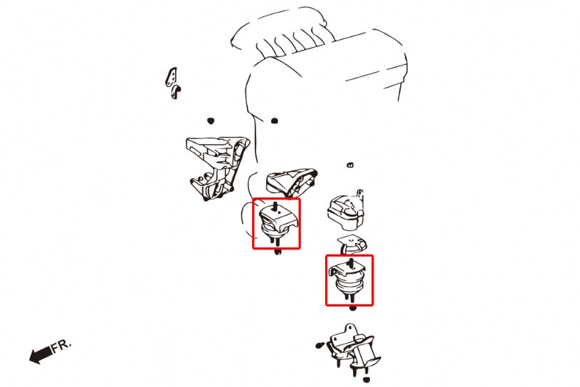 HARDRACE UPRATED ENGINE MOUNT HardRace