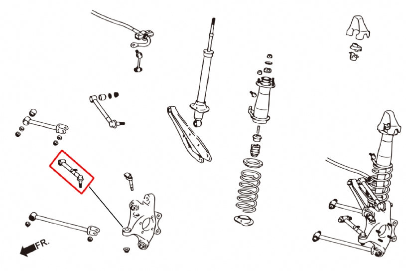 HARDRACE REAR TOE CONTROL ARM ADJUSTABLE HardRace