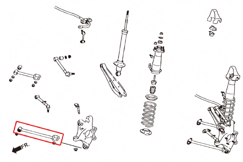 HARDRACE REAR LOWER ARM ADJUSTABLE HardRace