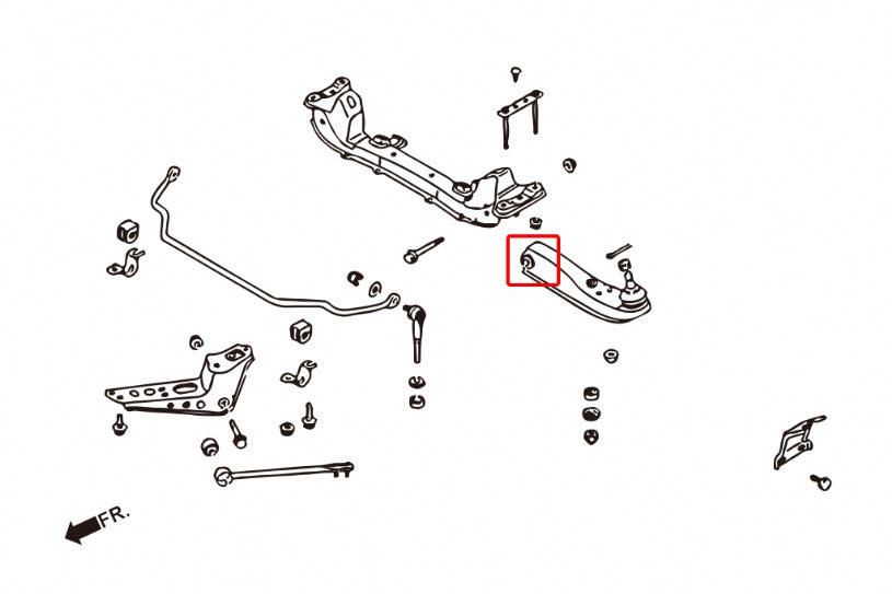 HARDRACE FRONT LOWER CONTROL ARM BUSH HardRace