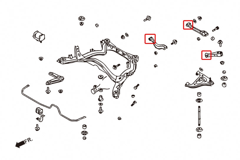 HARDRACE REAR TOE, TRACTION AND CAMBER LINK BUSH HardRace