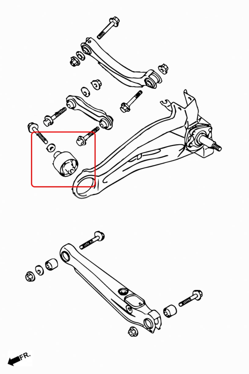 HARDRACE REAR TRAILING ARM BUSH HardRace