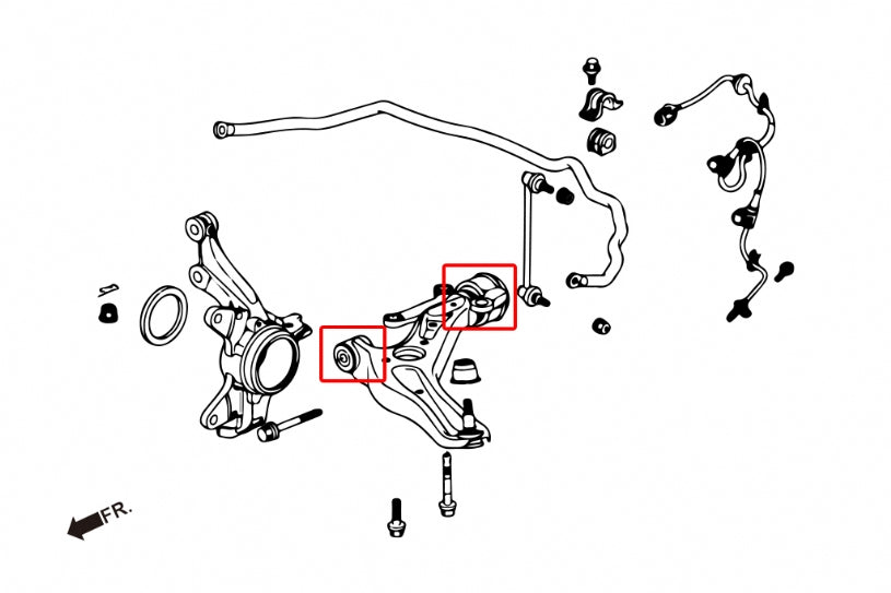 HARDRACE FRONT LOWER ARM BUSH HardRace