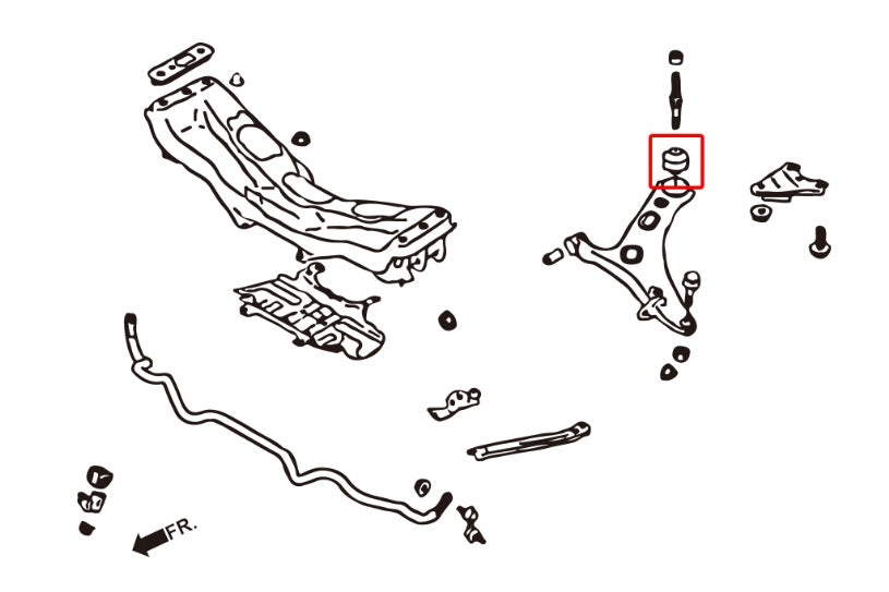 HARDRACE FRONT LOWER ARM BUSH - REAR HardRace
